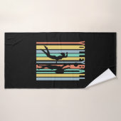 Volley-ball Beachvolleyball Retro (Serviette de bain)