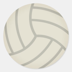 Volley-Ball Emoji Ronde Sticker
