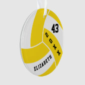 Volley-ball jaune et blanc 4 | Nom do-it-yourself (devant)