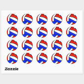 Volley Ball Ronde Sticker (Vel)