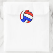 Volley Ball Ronde Sticker (Tas)