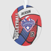 Volley-ball rouge, blanc et bleu 🏐 Logo (devant)