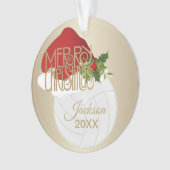 Volley-ball 🏐 Santa Hat | Nom do-it-yourself (devant)