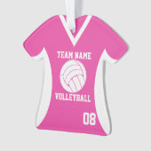 Volley-ball sport Jersey rose avec photo (devant)