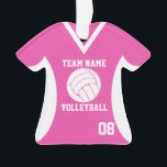 Volley-ball sport Jersey rose avec photo<br><div class="desc">Maillot de volley-ball rose avec photo. Personnalisez avec la photo,  le nom,  l'équipe et la date de votre joueur.</div>