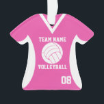 Volley-ball sport Jersey rose avec photo<br><div class="desc">Maillot de volley-ball rose avec photo. Personnalisez avec la photo,  le nom,  l'équipe et la date de votre joueur.</div>