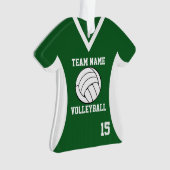 Volley-ball Sport Jersey vert avec photo (devant)