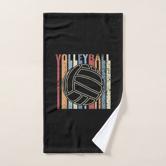Volley-ball Vintage rétro (Serviette à main)