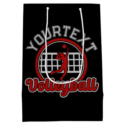 Volleybal ADD NAAM Spike Bal Aanval Teamsporten Medium Cadeauzakje (Achterkant)