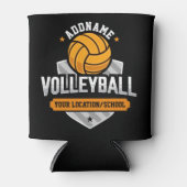 Volleybal ADD TEKST School Varsity Team Speler Blikjeskoeler (Voorkant)