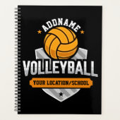 Volleybal ADD TEKST School Varsity Team Speler Planner (Voorkant)