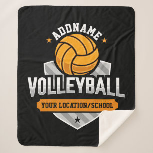Volleybal ADD TEKST School Varsity Team Speler Sherpa Deken