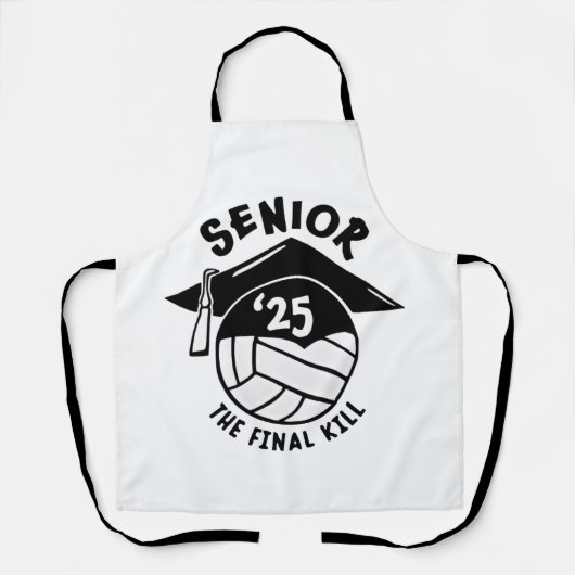 Volleybal Afstuderen 2025 Schort (Voorkant)