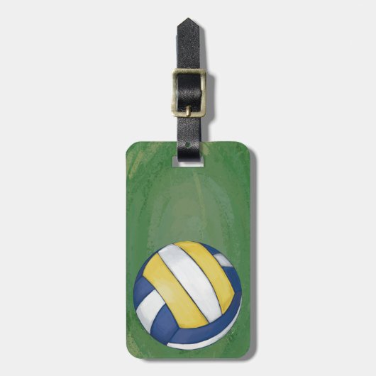 Volleybal Bagagelabel (Voorkant verticaal)