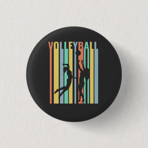 Volleybal Beachvolleyball Retro Ronde Button 3,2 Cm