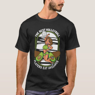 Volleybal Beste Strand - Voetbal Volleybal avocado T-shirt