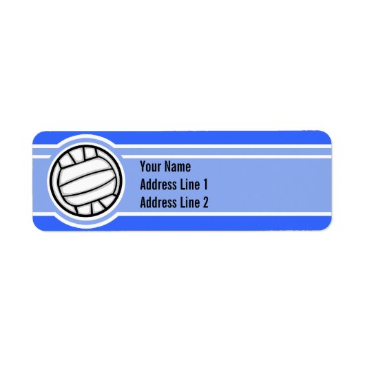 Volleybal; Blauw Etiket (Voorkant)