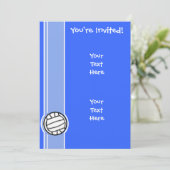 Volleybal; Blauw Kaart (Staand voorkant)