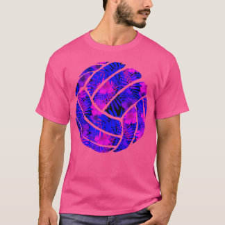 Volleybal Bloemen Laat Volleybal Speler Beach Go T-shirt