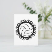 volleybal briefkaart (Staand voorkant)