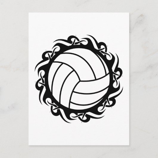 volleybal briefkaart (Voorkant)