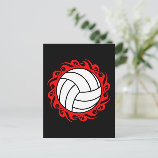 volleybal briefkaart (Staand voorkant)