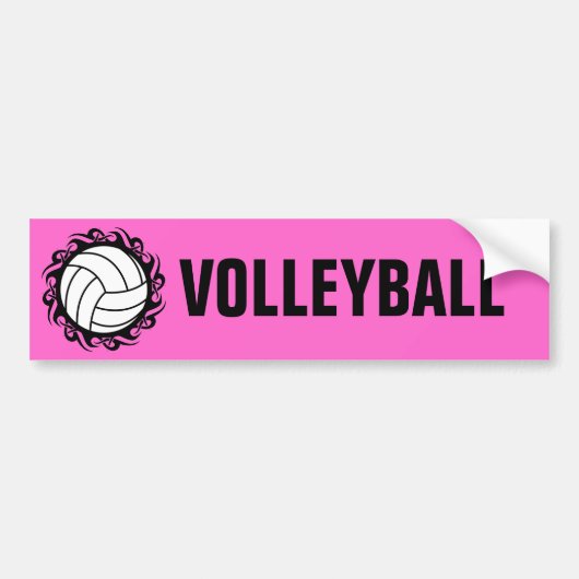 volleybal bumpersticker (Voorkant)