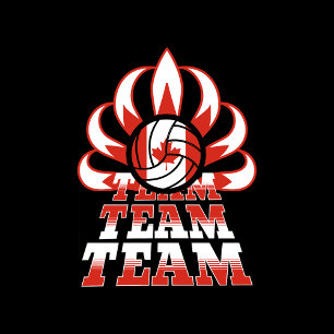 VOLLEYBAL CANADA ERFGOED UNISEX SPIKE TEAM T-SHIRT
