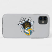 Volleybal Case-Mate iPhone Case (Achterkant (horizontaal))