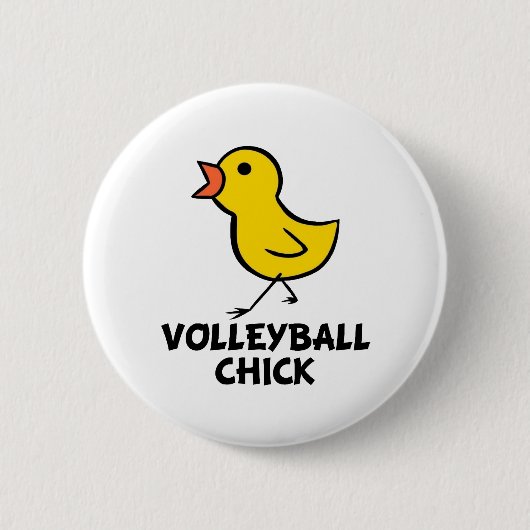 Volleybal Chick Button (Voorkant)