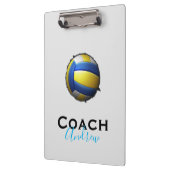 Volleybal Coach Aangepaste Naam Sport Klembord (Links)