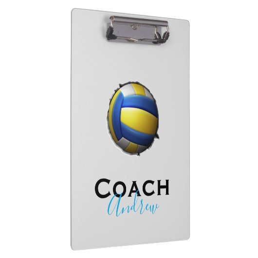 Volleybal Coach Aangepaste Naam Sport Klembord (Rechts)