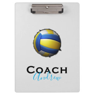 Volleybal Coach Aangepaste Naam Sport Klembord