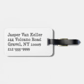 Volleybal Coach Bagage Label (Achterkant horizontaal)