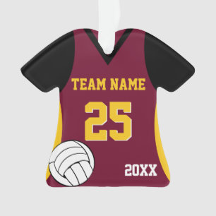 Volleybal Custom Kleuren met Foto Ornament