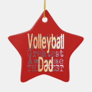 Volleybal Dad Extraordinaire Keramisch Ornament