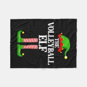 Volleybal Elf Familie Matching Groep Funny Christm Fleece Deken (Voorkant (Horizontaal))