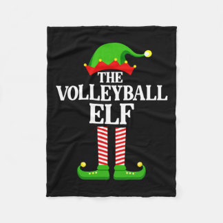 Volleybal Elf Familie Matching Groep Funny Christm Fleece Deken