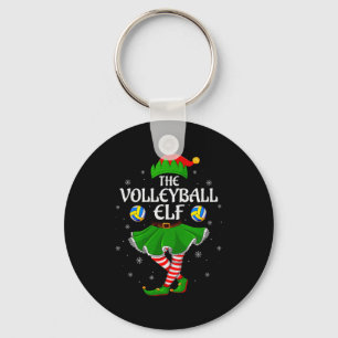 Volleybal Elf Kerst Familie Meisjes Vrouwen Elf Sq Sleutelhanger