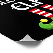 Volleybal Elf Kerst Vrolijk Xmas Volleybal Plan Poster (Hoek)