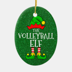 Volleybal Elf Ornament