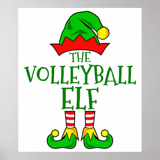 Volleybal Elf Poster (Voorkant)
