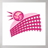 Volleybal en net poster (Voorkant)