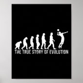 Volleybal Evolutie Grappige Volleybal Speler Gift Poster (Voorkant)