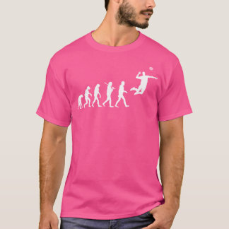 Volleybal Evolution Volleyballer T-shirt