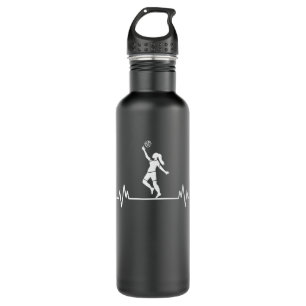 Volleybal hartslag Funny Volleyball Sport Gift Waterfles