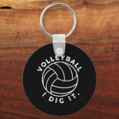 Volleybal I Dig It Fun Sleutelhanger (Voorkant)