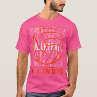 Volleybal Illinois Baseball T-shirt