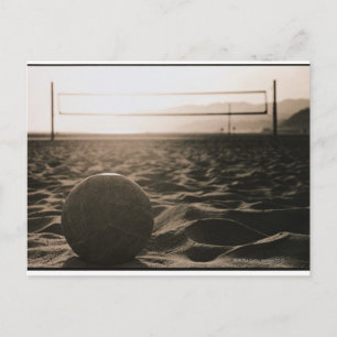 Volleybal in de zand briefkaart