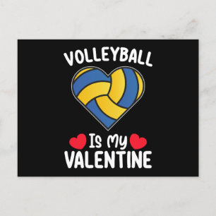Volleybal is mijn Valentijnsdag sport Briefkaart